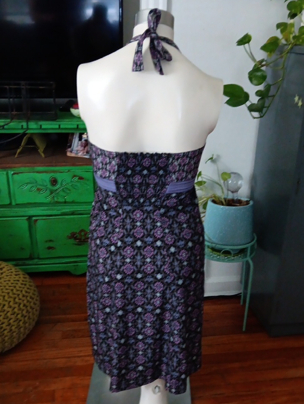 Athleta Purple & Gray Halter Dress - Picture 4 of 10